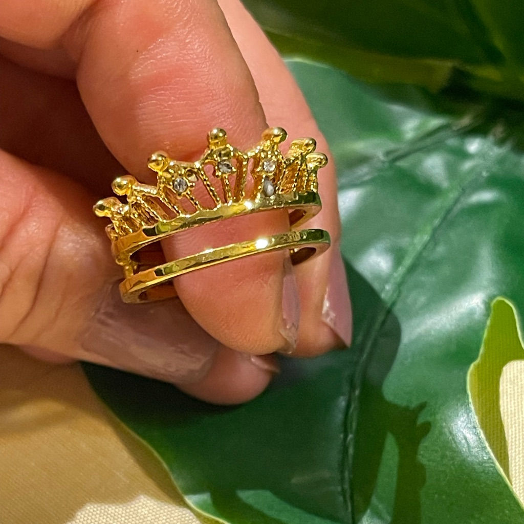 Gold Crown Ring
